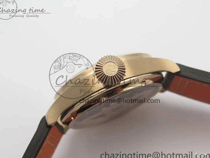 MIROTIME 1221 Popular Big Pilot Real PR IW502706 RG YLF 1:1 Best Edition Brown Dial On Calfskin Strap A 7223